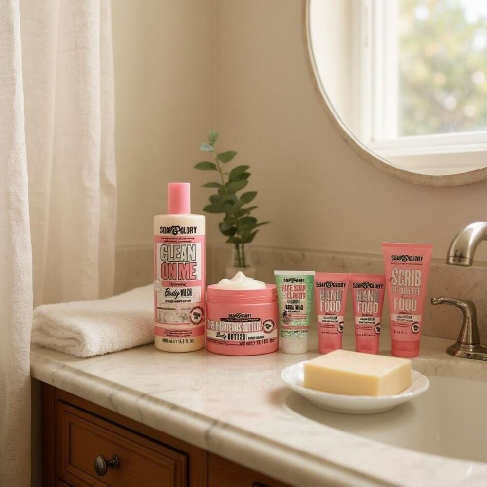 Soap & Glory Pick of the Pink Gift Set Original Pink Rose Bergamot (6 items) New
